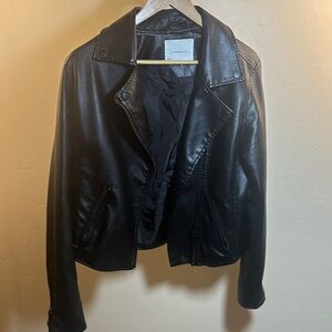Black Leather Jacket • Anthropologie